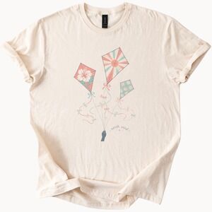 North Wind Kites Graphic Tee Whimsical Illustrated Art